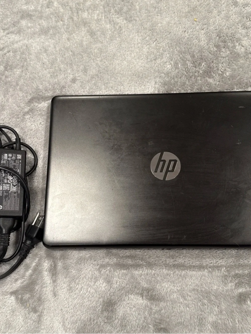 HP Black Laptop with Charger Included